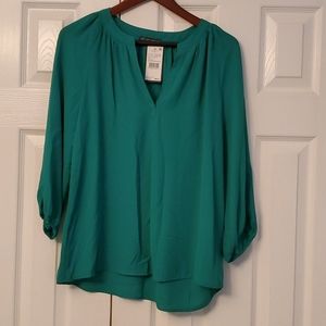 Adrianna Papell 3/4 sleeve Ragland blouse - S